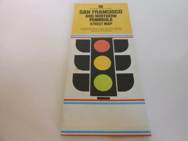 San Francisco and Northern Peninsula Street Map - possibly 1985 or 1986