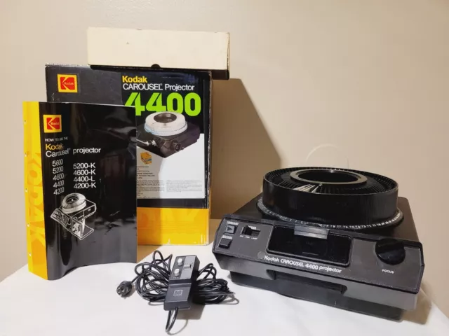 Kodak Carousel 4400 Slide Projector Serviced Fully Functional Tested