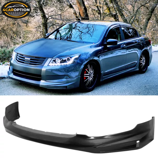 Fits 08-10 Honda Accord Mugen PU Front Rear Bumper Lip Spoiler Side Skirts 2