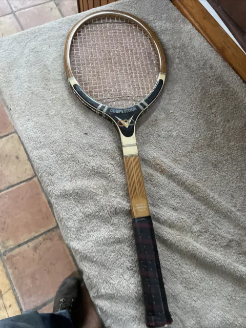 TENNIS RACKET Vintage Wooden Competition Grip 4 5/8