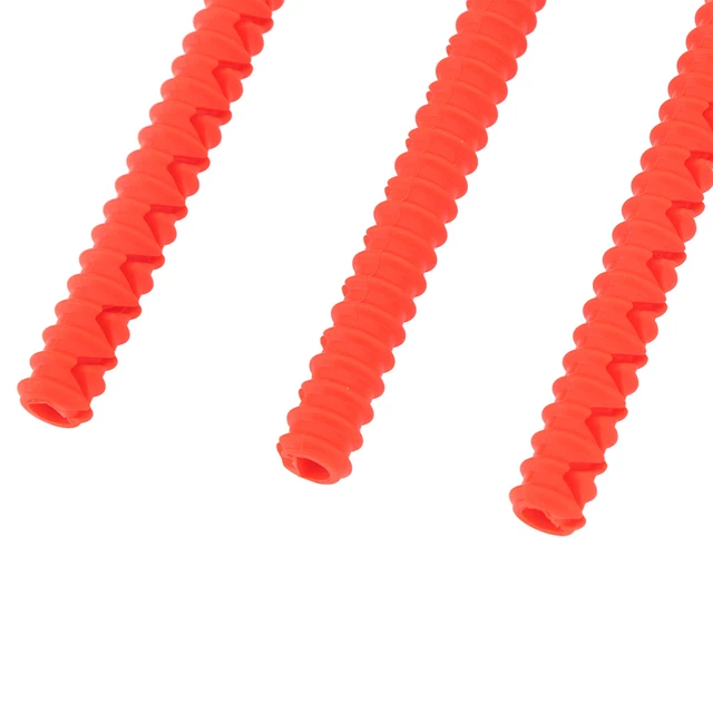 (Red)Oven Shelf Rack Guard Against Burn Protective 4PCS Silicone Oven Rack
