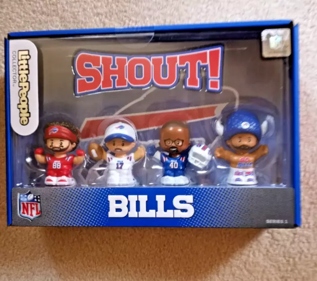 FISHER PRICE BUFFALO BILLS SHOUT Little People 20232024 NIB Josh Allen
