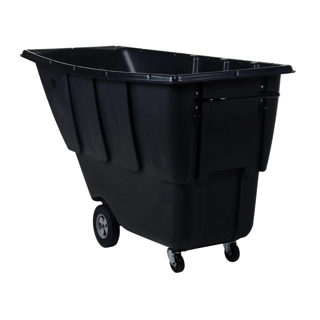 Vestil, 1 CU YD LD Tilt Truck .85K Blk, Capacity 850 lb, Color Black, Model#