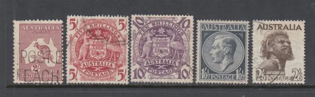 Australia 1945-1952 Shilling Values (USED)