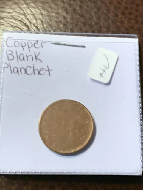 BLANK LINCOLN PENNY Cent COPPER Planchet Mint Error Coin SUPER COOL! $4 ...