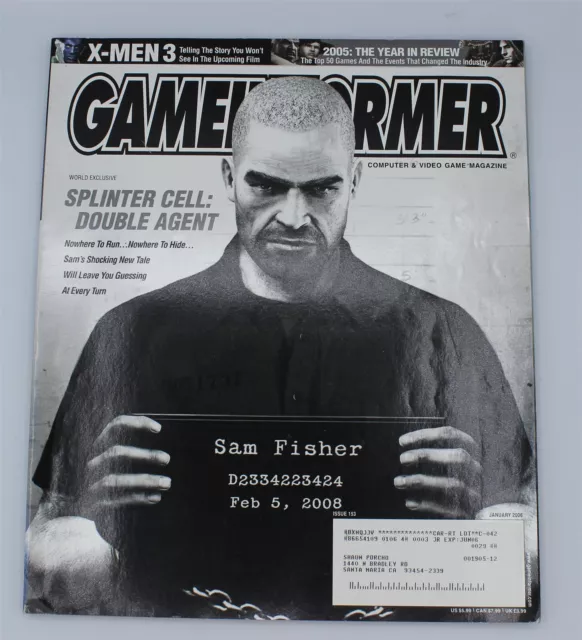 Game Informer Magazine - World Exclusive Splinter Cell - Issue 153 January 2006