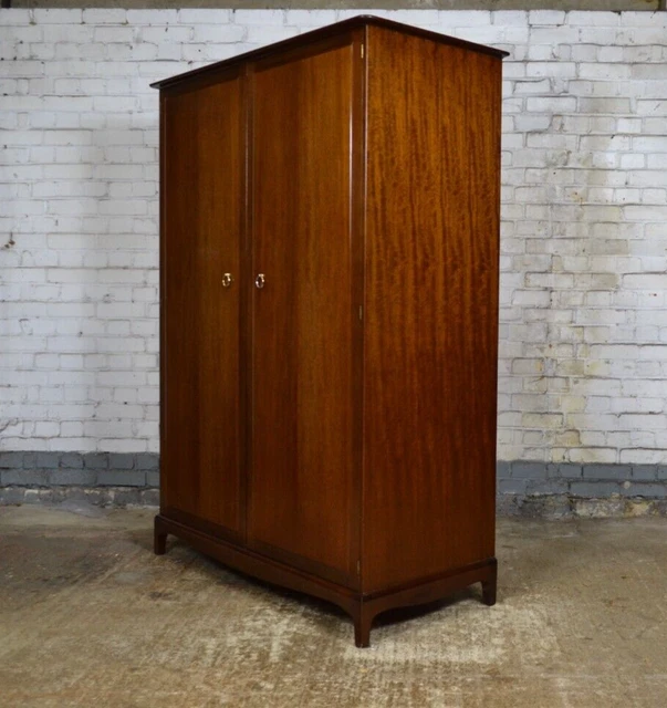 Stag Wardrobe, Mahogany, Mid Century, Retro, Large Double Wardrobe
