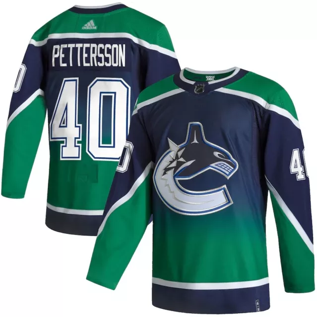 Men's Vancouver Canucks Elias Pettersson Reverse Retro adidas 20/21 Blue Jersey