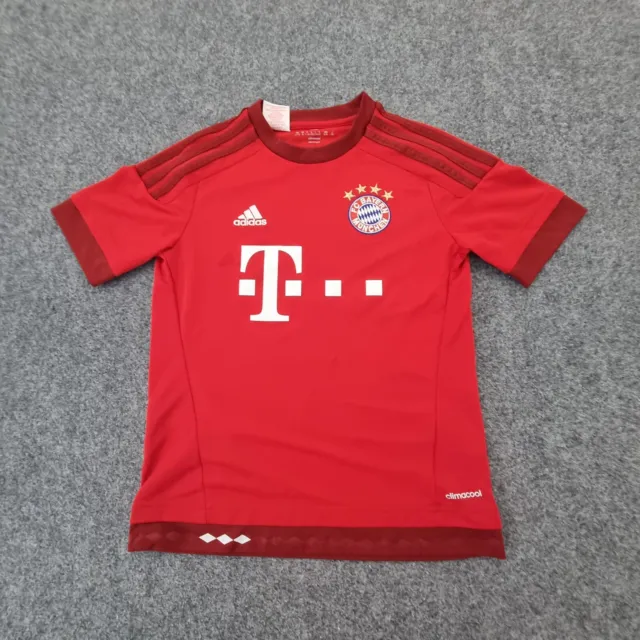 Bayern Munich Jersey Kids MEDIUM red adidas football soccer 2015-16 size M