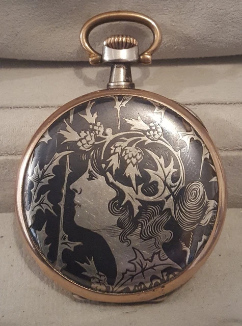 Montre Gousset Argent Ciselée Fonctionnelle - Vintage, Mécanique Manuelle, TBE