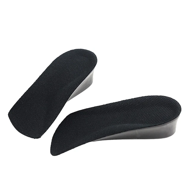1 paire de soulève-chaussures invisibles en PU avec élévation de demi-semelle
