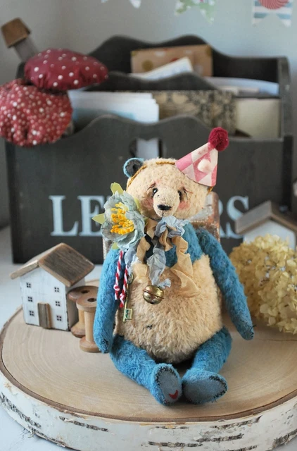 Artist Teddy Bear Panda Vintage Style Toy Their friends Handmade OOAK Jointed Artist Teddy Bear Panda Vintage Style Toy Their friends Handmade OOAK Jointed