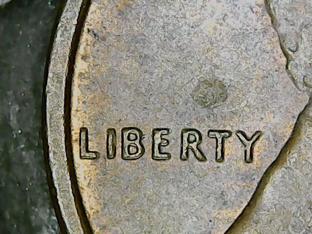 1969S Lincoln Cent, Double "Liberty"