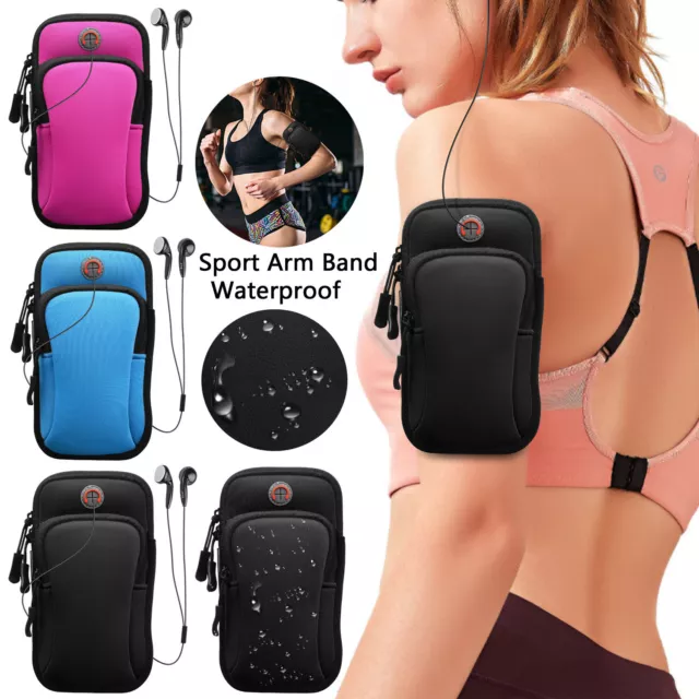 Waterproof Sport Arm Band Cell Phone Holder Running Jogging Gym Armband Bag Case