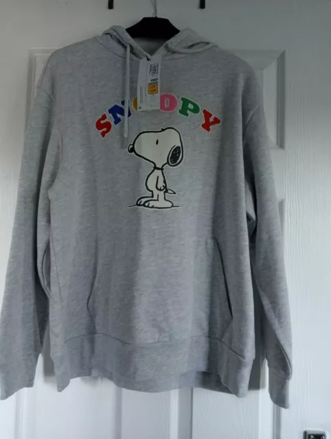 Felpa con cappuccio da donna Marks And Spencer Snoopy taglia 16 nuovissima con etichette