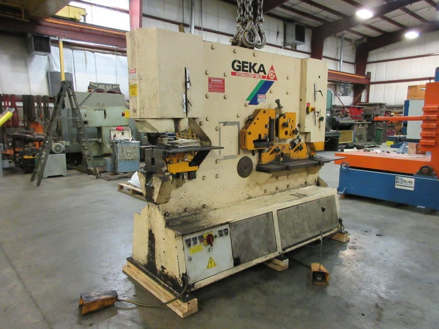 Geka 165 Ton Hydraulic Ironworker Model: Hydracrop 165/2  *Video In Description*