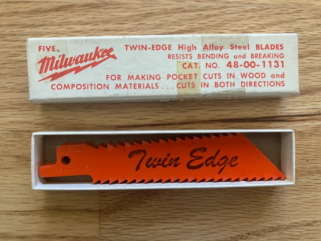 5-pk 48-00-1061 Milwaukee Sawzall blade twin edge 4" Wood 