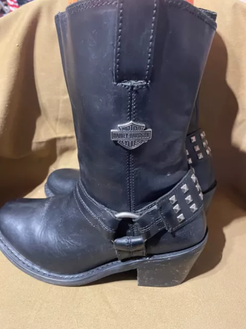 harley davidson boots womens sz 9 cuban heel