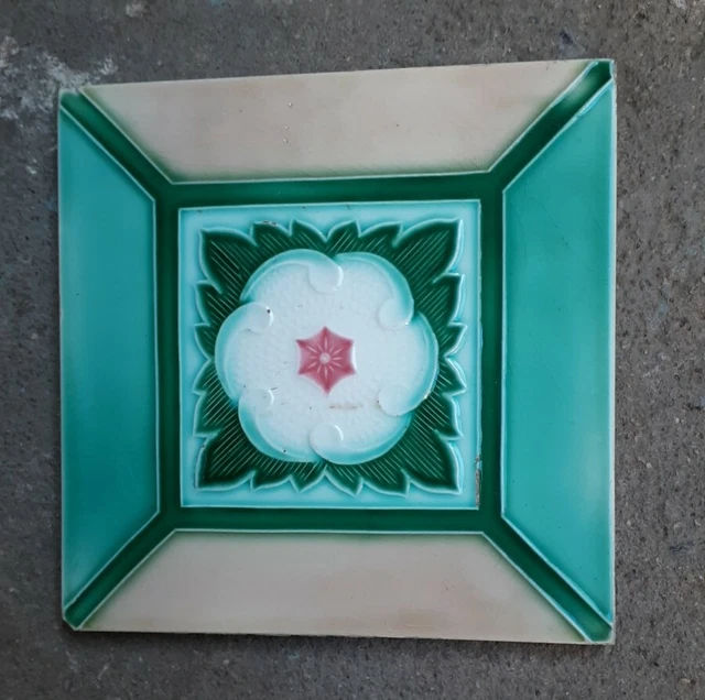 Rare Ceramic Tiles  Porcelain Vintage Art Japan Dk Ltd Made In Japan
