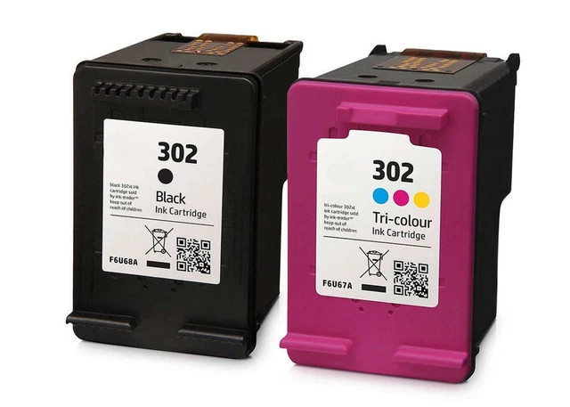 Cartuccia HP 302 Bk + 3 Colori Rigenerata Stampante HP 3830 3832 4650 1110
