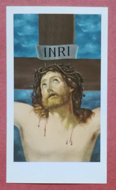 Santino Holy Card: Ecce Homo Gesù in croce - Ed. EGIM 202 bis B bisB