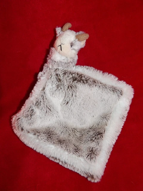 Doudou Peluche Créations Dani Bouc Chamois Marron Chiné et Gris