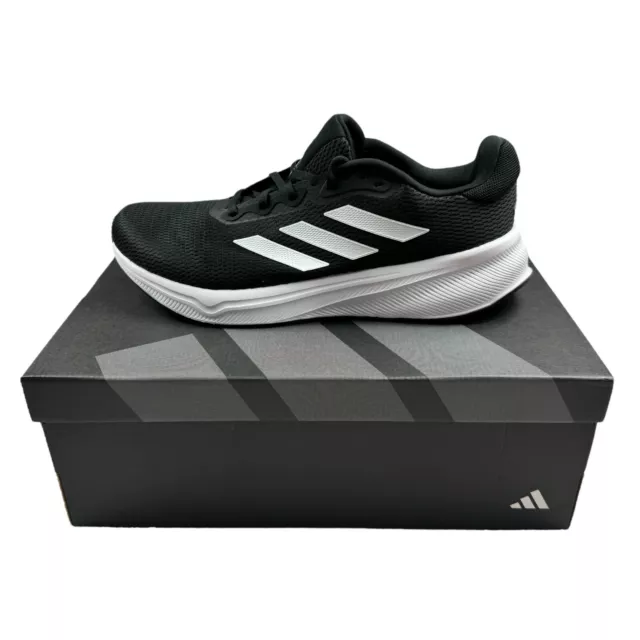 Adidas Mens Response All-Surface Running Shoes Black/White 11.5