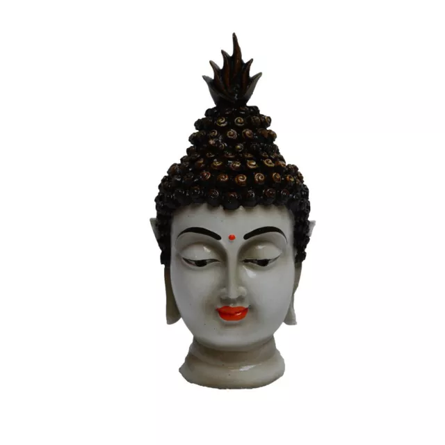 Tradicional Cabeza de Buda Polirresina Estatua Multicolor Para Hogar Decoración