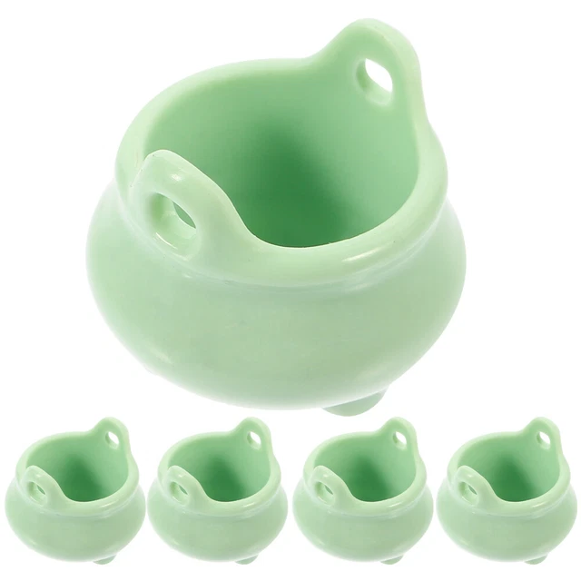 10Pcs Miniature Witch Cauldron Mini Cauldron Model Halloween Mini Cauldron