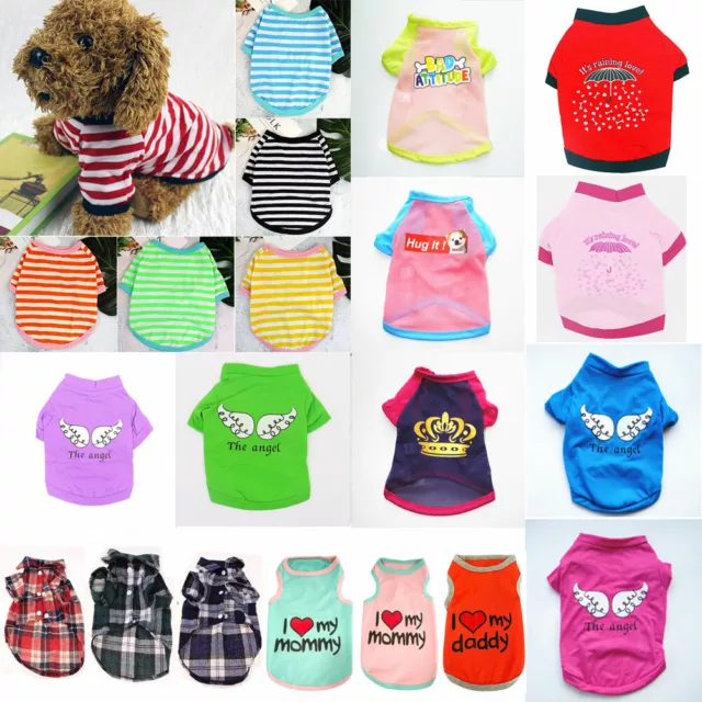 Haustier Katze Welpe Kleiner Hund Weste T-Shirt Mantel Kleidung Jacke Top Kostüm