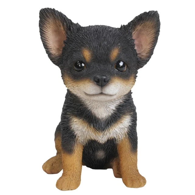 Chihuahua Puppy Sitting Figurine Pet Dog Animal Lovers Home Decoration New