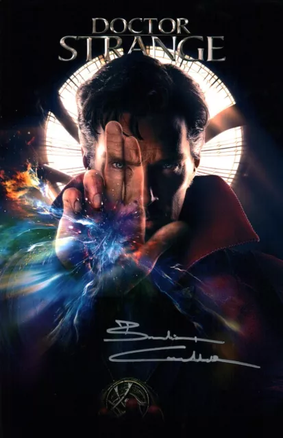 Benedict Cumberbatch Doctor Strange Marvel 11x17 Signed Mini Poster JSA Auto