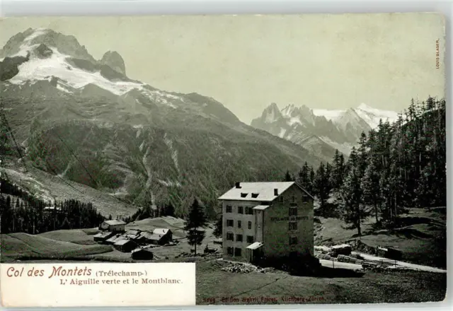 52172711 - Chamonix-Mont-Blanc L Aiguille verte et le Montblanc Hotel Col des