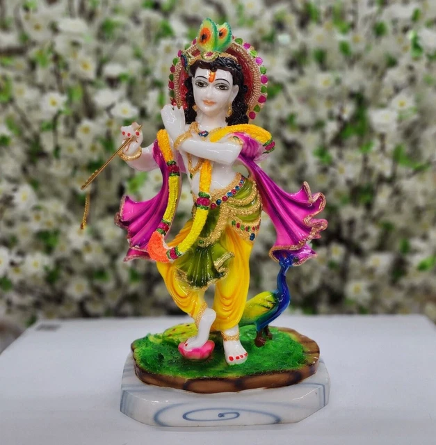 LORD KRISHNA STATUE Standing Krishna Idol Hindu God of Love Krishna