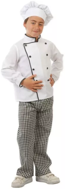 Guirca Costume Carnevale da Cuoco Ragazzo per Bambino Chef Vestito Divisa