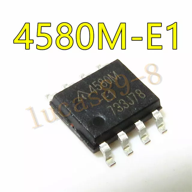 10Pcs 4580M-E1 Az4580M-E1 Dual Low Noise Operational Amplifiers Az4580Mtr-E1 Sop