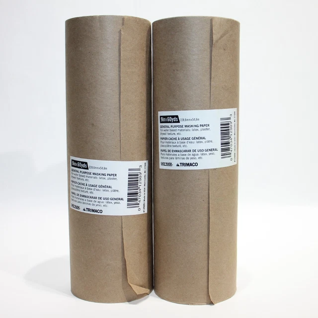 X2 Trimaco 12909 Brown General-Purpose Trim Masking Paper 180 Ft L x 9" Wide