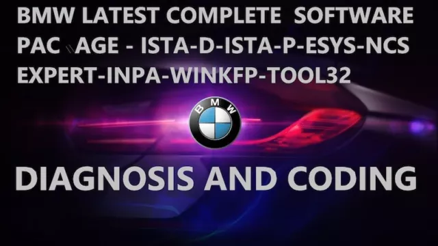 Komplett Diagnose/Coding software BMW/ MINI ISTA RHEINGOLD Inpa Esys Ncs