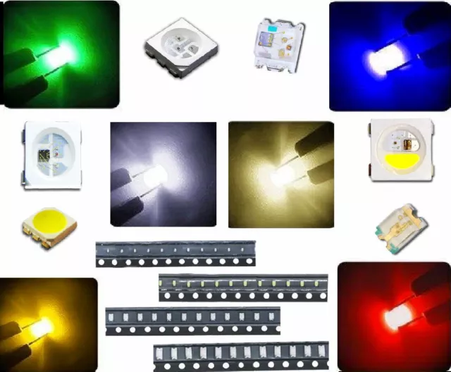 SMD LED 0402 0603 0805 1206 3528 5050 micro mini LEDs verschiedene Farben