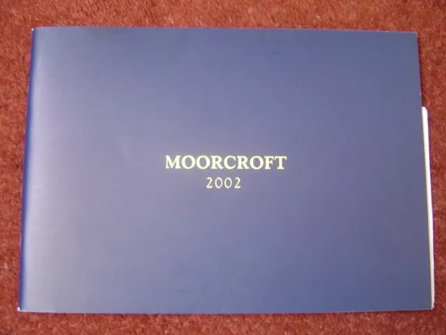 Moorcroft 2002 Gift Ware & Table Lamps VGC Price List Giftware Catalogue Catalog