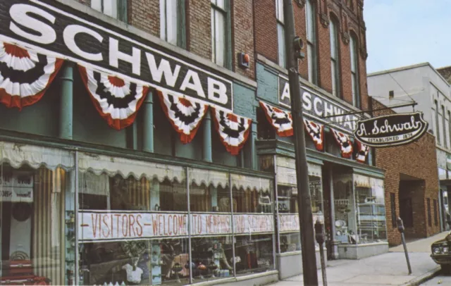 Schwab Building Beale St. Memphis TN Tennessee Advertising Vintage Postcard