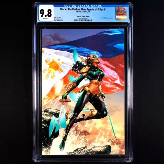 War of the Realms New Agents of Atlas 1 🔥 Mico Suayan Virgin Variant 🔥 CGC 9.8