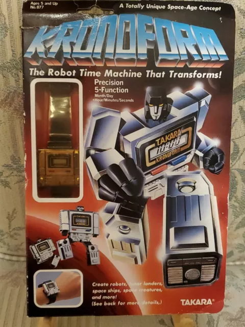 MISB Original 1983 TAKARA KRONOFORM Transformers Chrome Watch Robot Unopened Box MISB Original 1983 TAKARA KRONOFORM Transformers Chrome Watch Robot Unopened Box