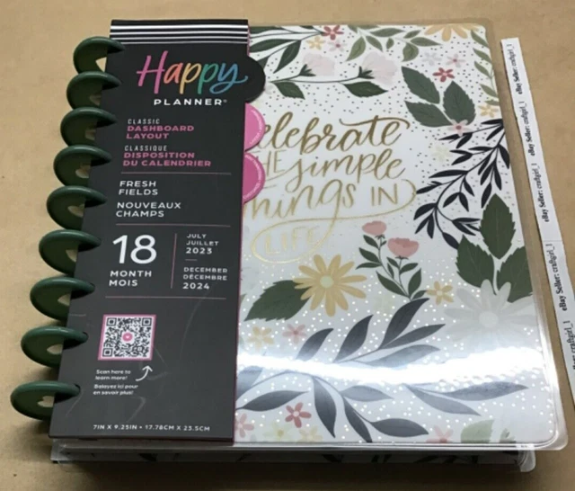 NEW HAPPY PLANNER 20232024 "FRESH FIELDS" Classic DASHBOARD Layout 18
