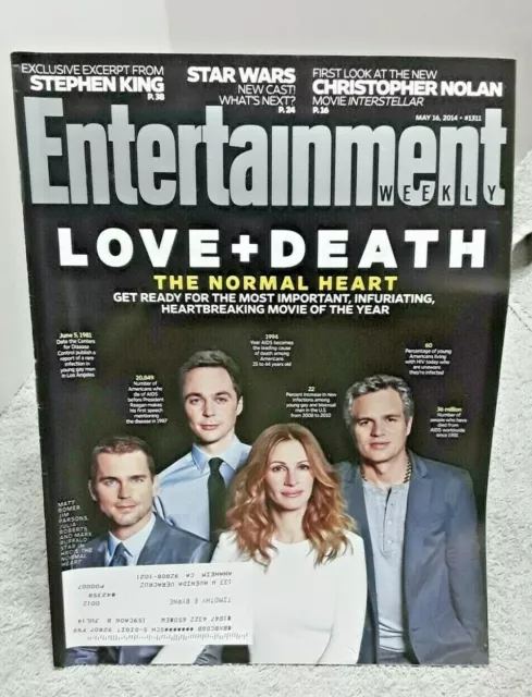 Entertainment Weekly May 2014 Love Death The Normal Heart