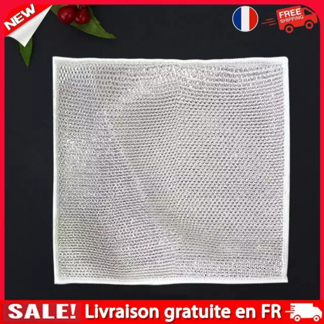 Multipurpose Scrubbing Wire Dishwashing Rags Non-Scratch Cleaning Cloth(3Pcs)