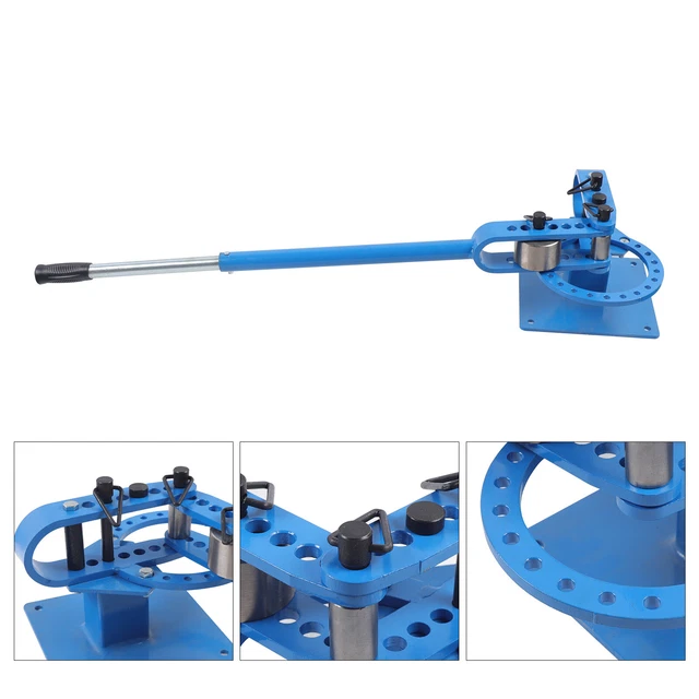 7 Dies Durable Manual Bench Bending Machine 1"-3" Pipe Tube Bender New US