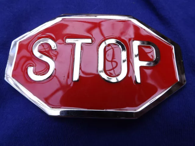 Stop Sign  Novelty Belt Buckle