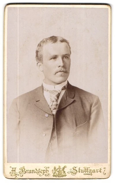 Fotografie H. Brandseph, Stuttgart, Marienstr. 36, Portrait blonder junger Mann