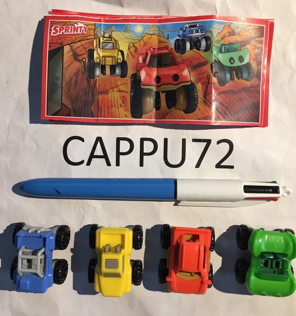 Tout-Terrain Complète 4 Pcs + 4 Bpz De EN067 À EN070 Kinder Sindy 2018/2019